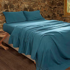 Φανελένιο Σεντόνι Πειραϊκή Πατραϊκή 170X280 / Saxony Blue